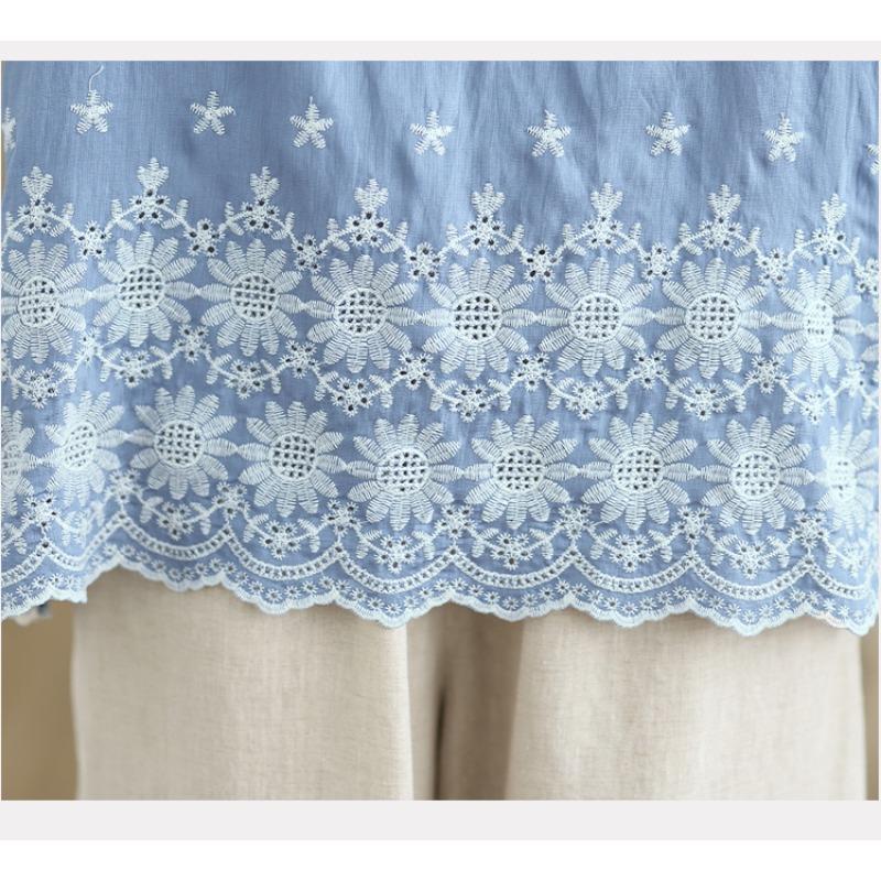 DIMANAF 2025 New Summer Women Plus Size T-Shirt Short Sleeve Loose Basic Casual Tops Floral T-Shirt Vintage