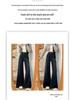 Plus Size Retro High Waist Fleece-Lined Wide Leg Jeans for Women - Winter 2025 Loose Straight Leg Trousers.