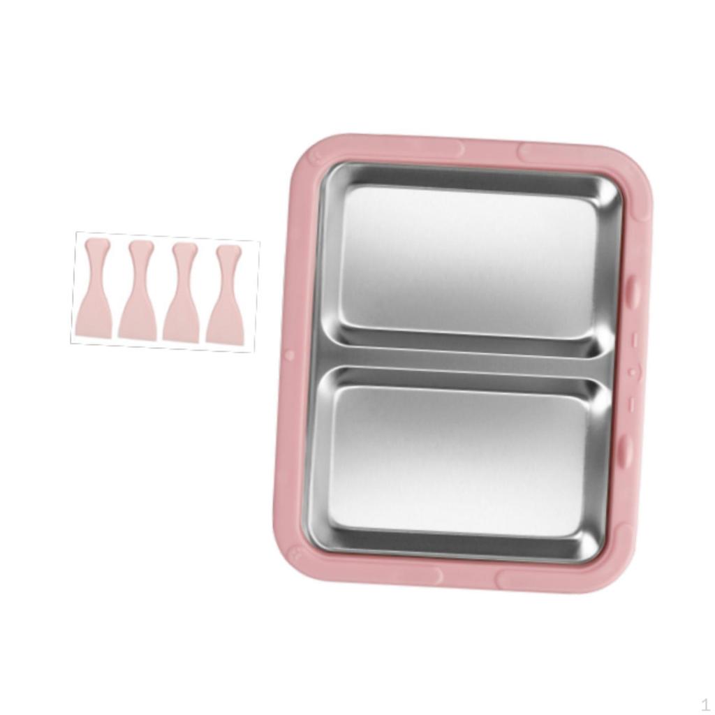 Ice Cream Maker Yogurt Rolls Tray Homemade Easy to Clean Fun Parent Child Activities DIY Versatile