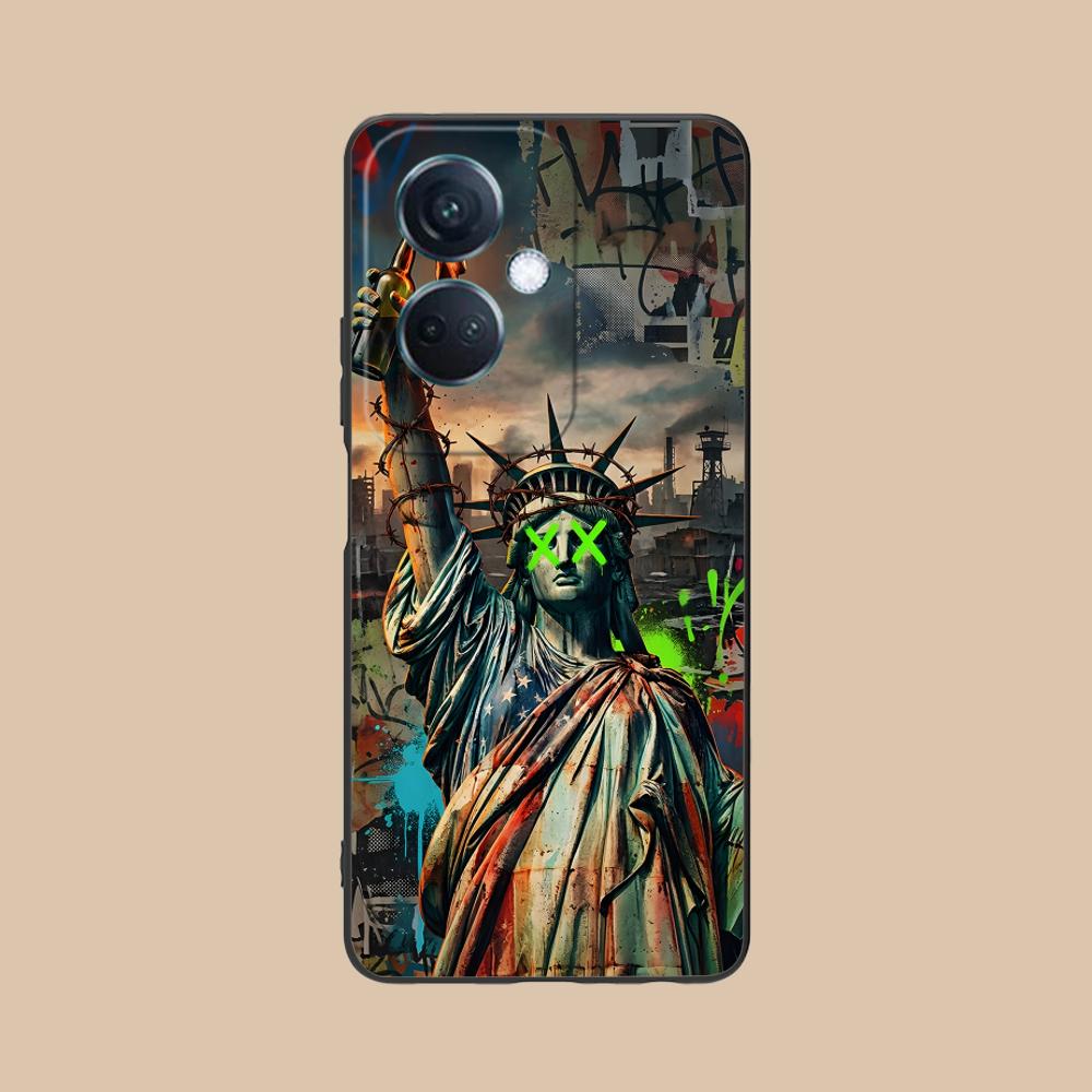 

Graffiti Art Matte TPU Mobile Phone Case for OPPO Reno 14 13 12 11 10 9 8 7 6 5 F T Pro 5G Colorful Printing Cover OPPO Reno5 5G