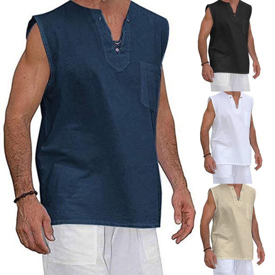Terrific Summer Top Quick Dry Colorfast All Match Lace Up