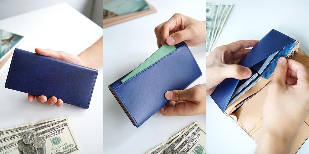 Bifold Long Wallet Navy [Baggy Port] Men's BP-ZYS-090-NV