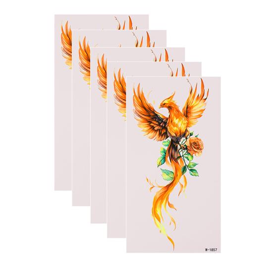 huaqianguhh 5 Sheets Butterfly Tattoo Stickers, Waterproof Temporary Flower Tattoos, Colorful Face Body Tattoos for Parties Night Club Music Festival