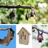 Wooden Bats House Bats Box Sturdy Quick Installation Weatherproof Decor Lightweight Wall Mounted for Park Backyard Garden