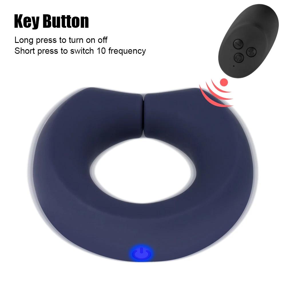 Free Size Ring Cockring Vibrators for Men Glans Exerciser Medical Cock Enlargement Delay Ejaculation Trainer Sex Toys Erotic Set