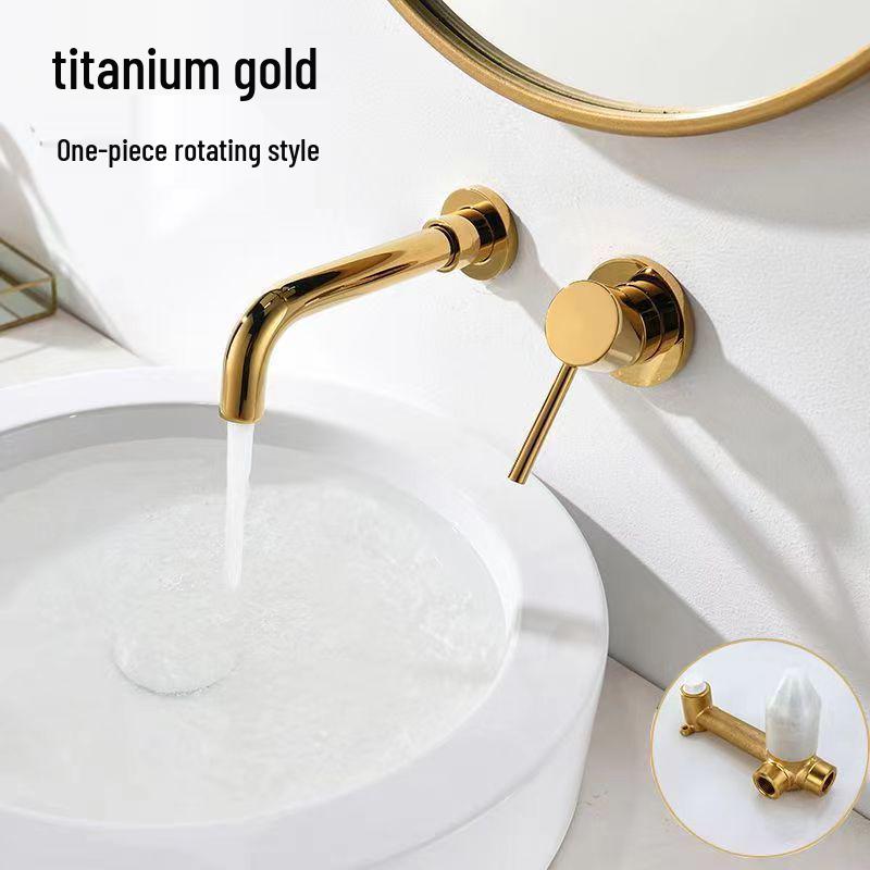 Concealed Wall-Mount Hot/Cold Basin Faucet for Hotel Projects