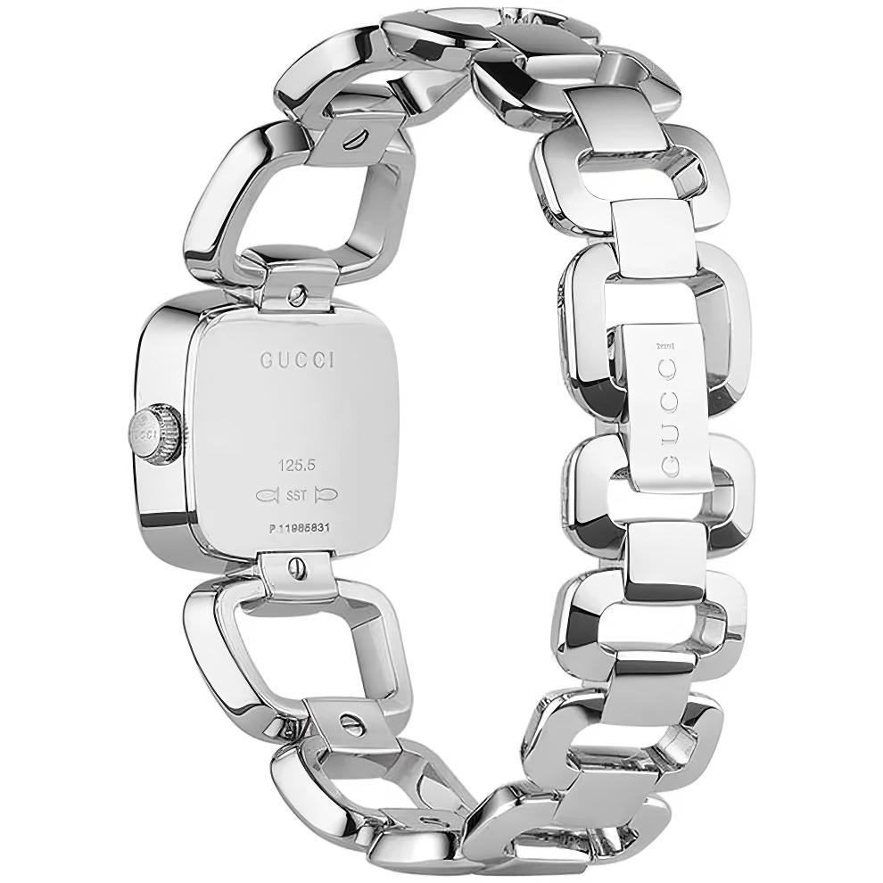 Gucci YA125502 stříbrné dámské hodinky Mother of Pearl