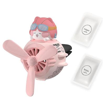 Niedlicher Pilot-Enten-Auto-Lufterfrischer, Auto-Diffusor, rotierender Propeller, Cartoon-Auto-Lüftungsventilator, kreative Auto-Parfüm-Dekoration für Autos, Lüftungsschlitze