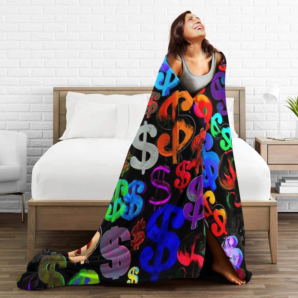 Play money Flannel Blanket Warm Soft Throw Blanket for Home Decor Picnic Comfortable Bedspread Sofa Bed Cover