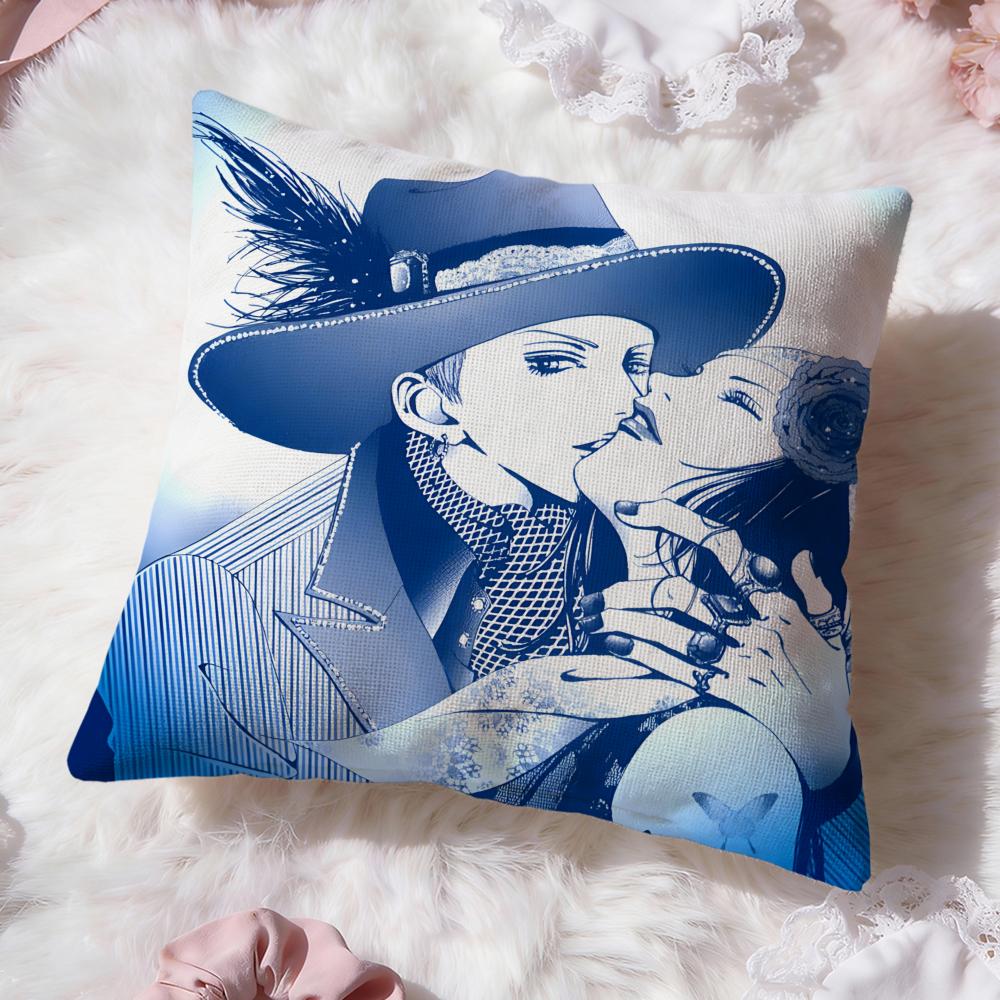 p-Paradise Kiss Cushion Cover Premium Comfort Reversible Pillow Cove -Two in One Design for Any Room & Car Interior