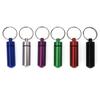 1 PCS Colorful Baby Aluminum Pill Box Medicine Case Container Bottle Holder Keychain Outdoor Pill Case Pillbox Portable