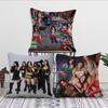 Popmusik-Sängerin K-KATSEYE Kissenbezug Kissenhülle Quadratisches Kissen Zimmer Schlafzimmer Kopfteil Sofa Wohnzimmer Rückenlehne Nickerchenzeit