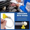 10 Pcs Powerful Fastener Stainless Steel Hose Clamp Adjustable Hose Clamp Sealing Clamps  Fuel Tube