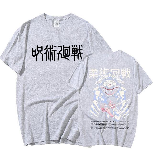 Harajuku Anime Jujutsu Kaisen Yuta Okkotsu Manga T-shirts med grafiska tryck för herr, dam bomull, kortärmade sommar-tröjor Oversized Streetwear