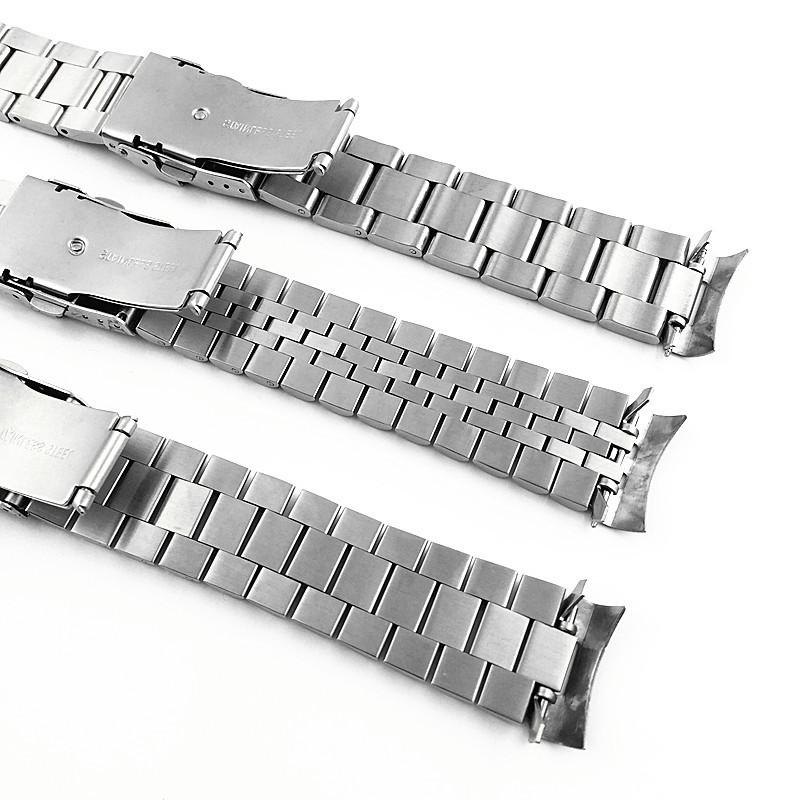 22mm Stainless Steel Strap for Casio Duro MDV-107-1A MDV-106 Marlin Men Diving Curved End Solid Metal Watch Bracelet Band Belt