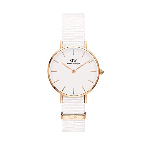 

Daniel Wellington DANIEL WELLINGTON PETITE Fabric Watch (28mm, White/Rose Gold/White)