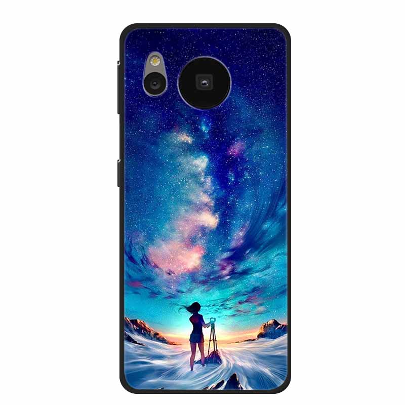 Per Custodia Sharp Aquos Sense 8 Cover Telefono Sense8 Silicone Nero Morbida Cover Posteriore Custodie Coque