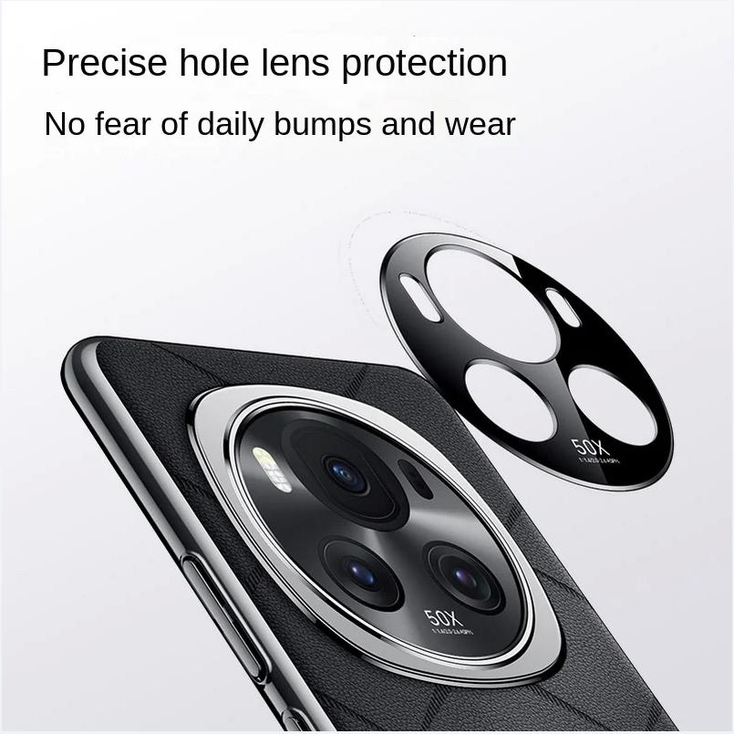 Premium Grid Texture Plain Leather Case For Honor Magic7 Pro 6RSR 6Pro High-end Metal Independent Button Camera Protection Cover