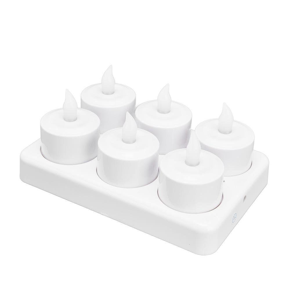 Reusable LED Candle Light Flameless Tea Light Electric Fake Candle for Wedding Party Table Dining