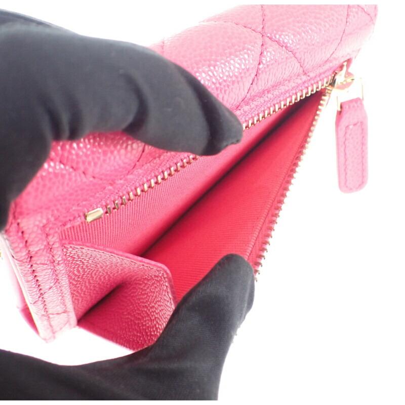 CHANEL  AP0231 Bifold Wallet Fusha pink Women
