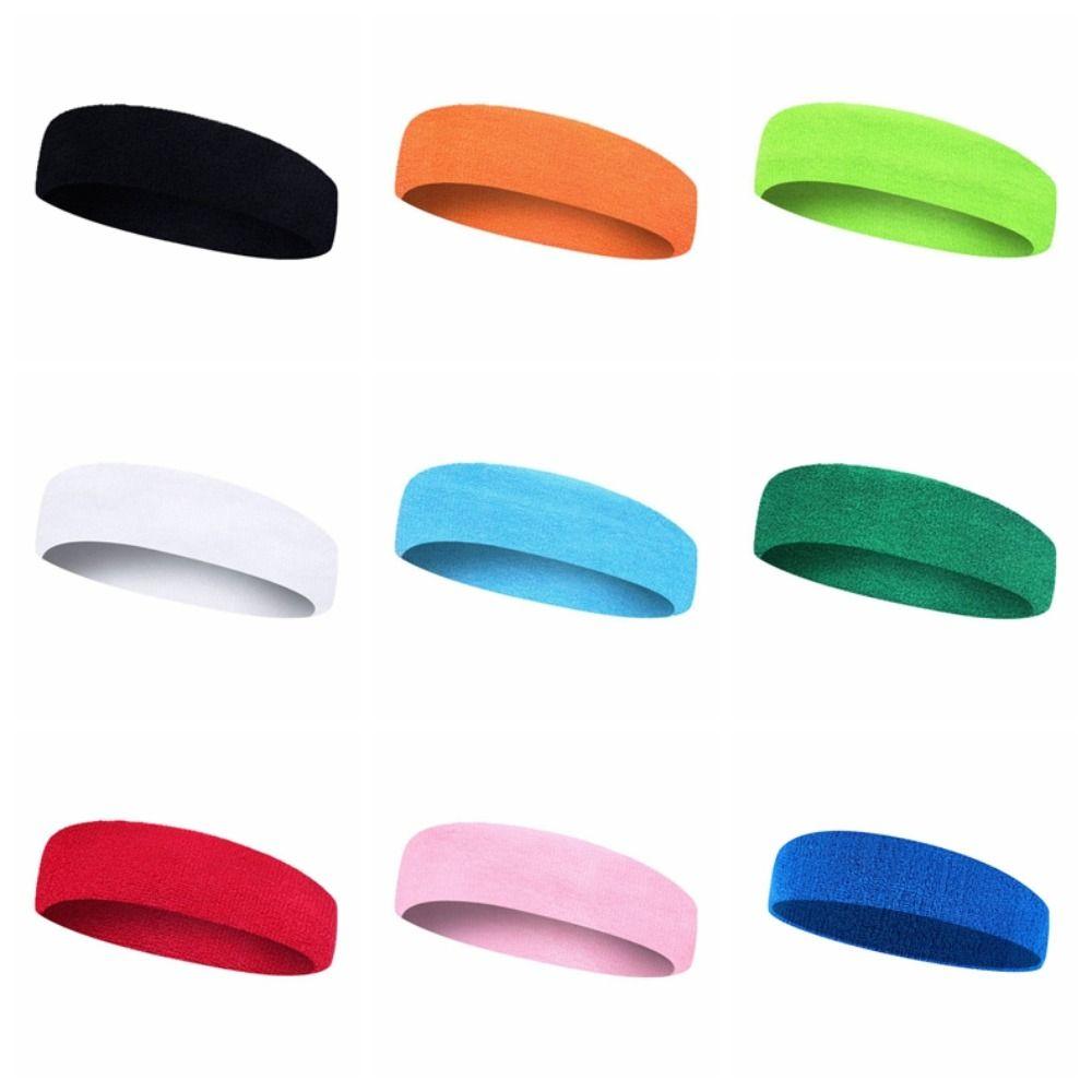 Breathable Towel Sweat Bands Elastic Force Tennis Headband Fitness Sweat Guide Belt Basketball