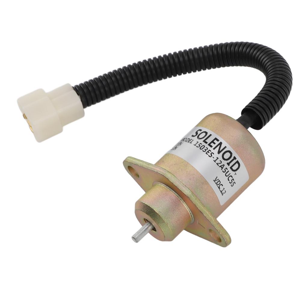 12V Fuel Shut Off Solenoid Valve 1503es 12a5uc5s Accurate Anti Interference Generator Fuel Shutdown