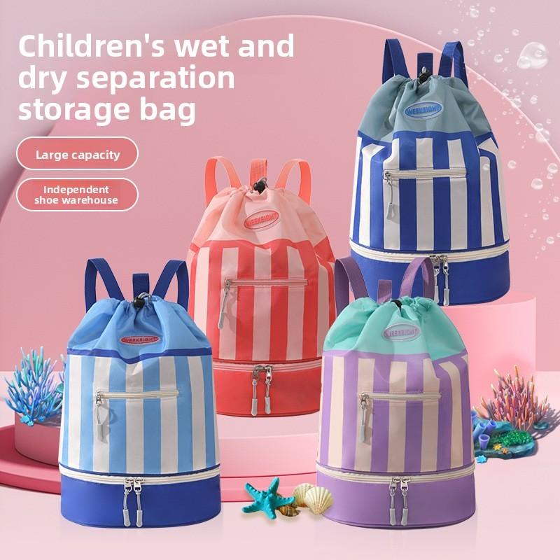 Childrens Swimming Bag With Waterproof Oxford Fabric And Wet Dry Separation For Beach And Travel Use