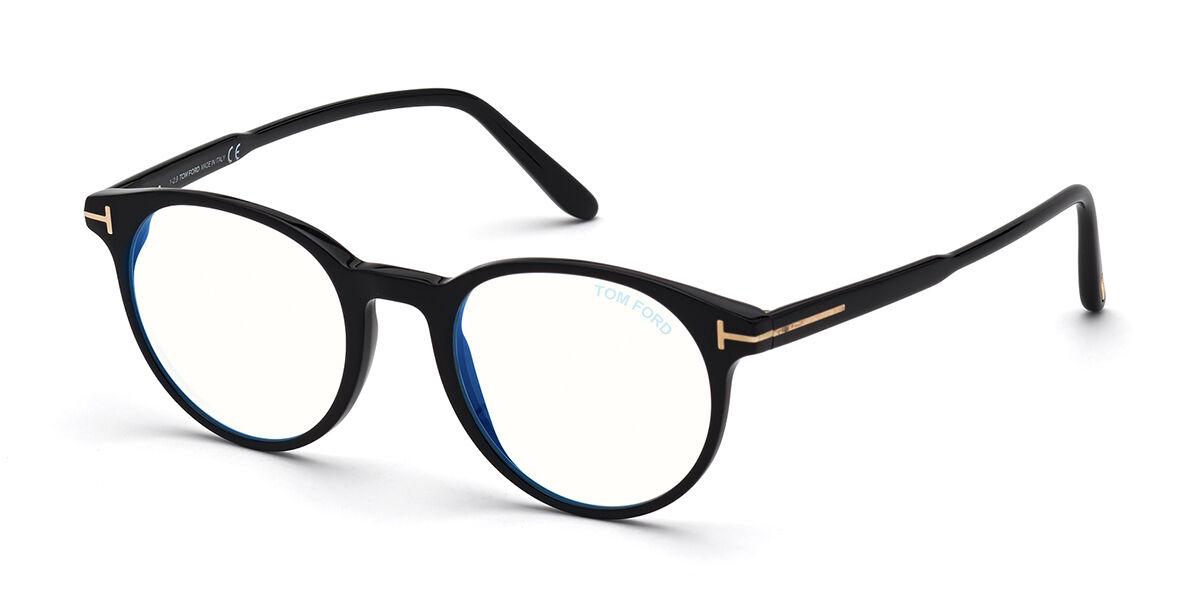 

Tom Ford Ft5695 B Blue Light Block 001 Men Eyeglasses Shiny Black/49