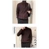 Spring 2024 Men's Sweater Patchwork Assorted Colors Skin-Friendly Fabric Fashion Versatile Top Casual Long-Sleeved Bottoming Shirt