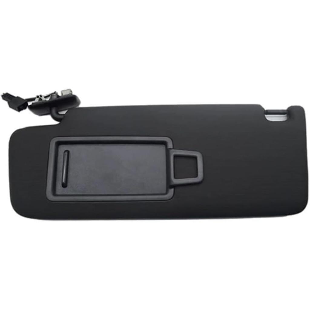 Car Inner Sunvisor Sun Visor Sun Shade with Mirror Light Compatible With Porsche Macan 2014 2015 2016 2017 2018 2019 2020 2021 2022(Front Left Black)