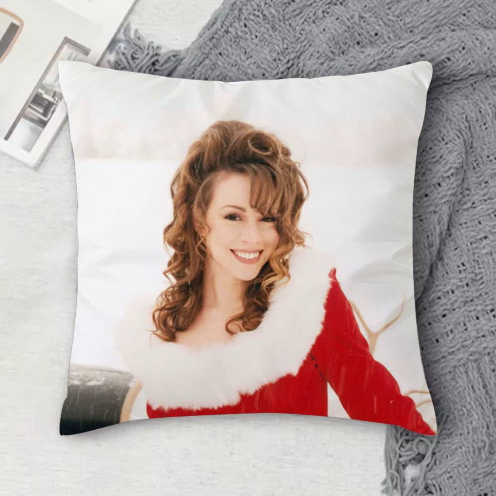 

MMariah Carey Doublesided Printed Square Decorative Cushion Cover for Sofa Living Room Home Decor 30x30 cm