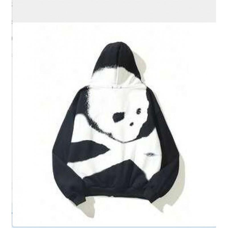 Skull 3D Print Zip-Up Hoodie Men Women Casual Hip Hop Loose Fit Sweatshirt