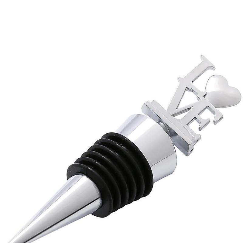 New Stainless Steel Reusable Vacuum Sealed Red Wine Bottle Stopper Plug Favors Gifts