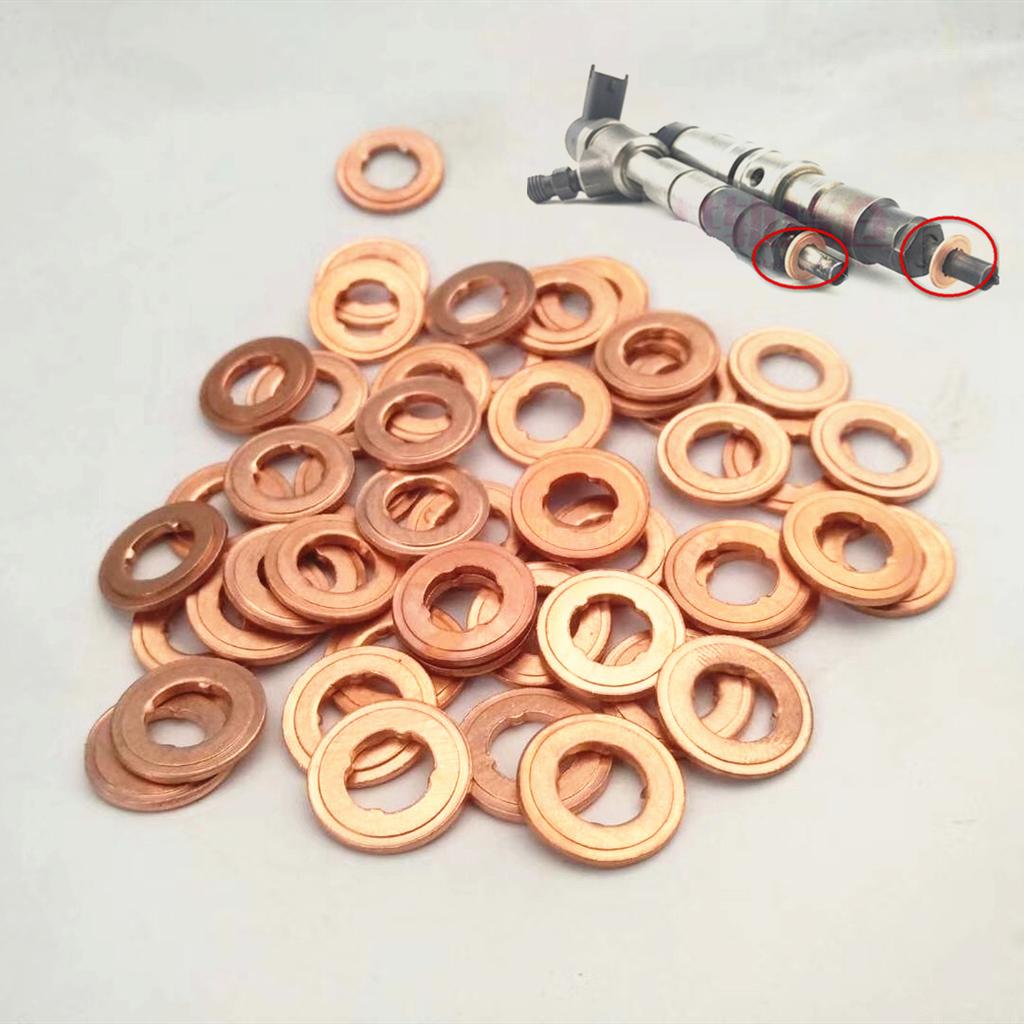 7x15mm/9x18mm Diesel Common Rail Injector Nozzle Copper Washer Seal O Ring Pad Gasket Pump Repair Tool