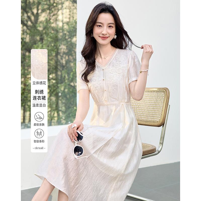 Summer New Slim and Versatile Fashionable Lace Dress