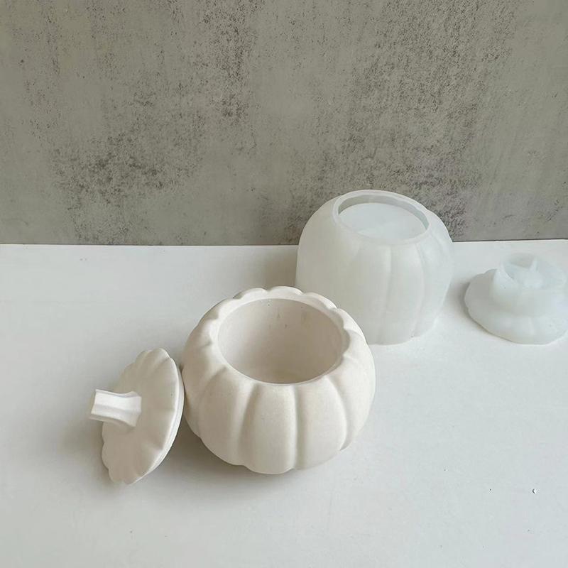 1PC Spooky Pumpkin Container Silicone Crafting Mold Silicone Mold