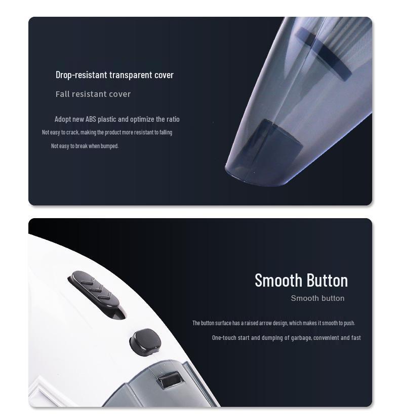 Vezeték nélküli kézi autó- és otthoni porszívó - Nagy teljesítményű, hordozható, kettős felhasználású