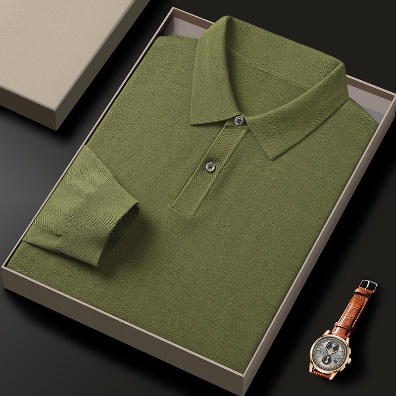 Men`s Ultra-Fine 100% Merino Wool Long-Sleeve