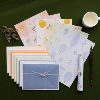 Scrapbooking Student Stationery Writable Letter Paper Literary Paper Envelope Set Letter Sealing Sticker Envelope Set