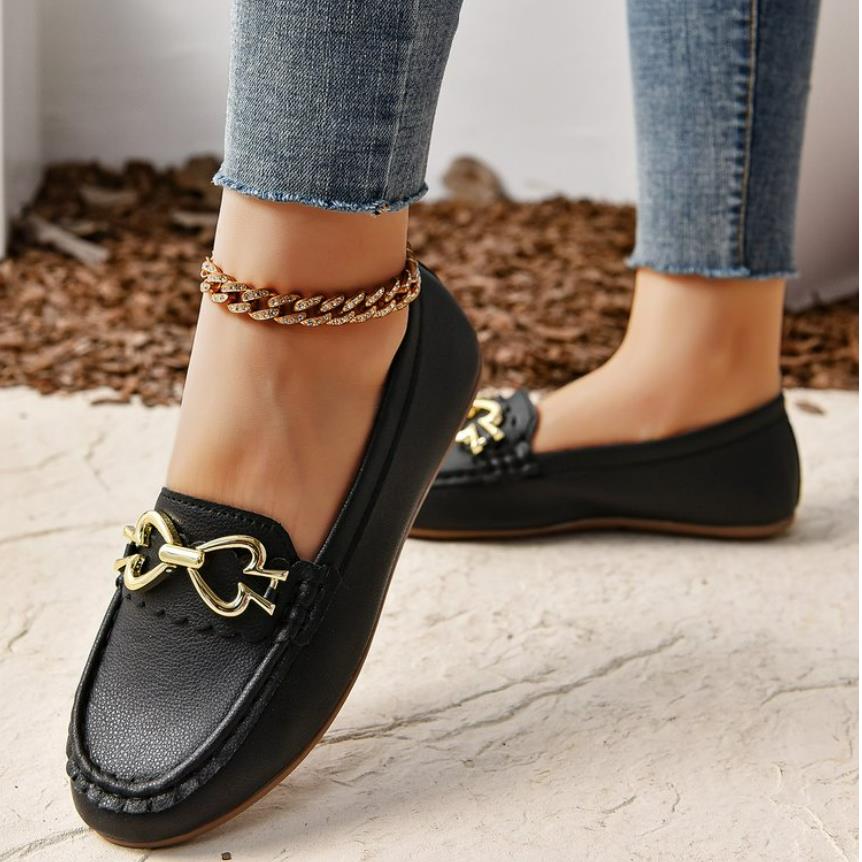 fashion New Women's Shoes Slip on Casual Comfortable Non-slip Solid Color Shoes Outdoors Wear Resistant Ladies Shoes Luxury Loafers