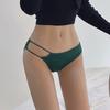Women Sexy Ice Silk Panties Low-Rise Hollow Out Briefs Asymmetric Slit Underwear Breathable Comfort Intimates Lingerie