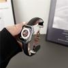 Lederband mit Litschi-Muster für Apple Watch Series Ultra 49 mm Faltschließe Uhr für iWatch 9 8 7 6 5 4 3 2 se 41 mm 45 mm 40 mm 44 mm 38 42 mm Zubehör