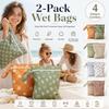 2pcs Reusable Nappy Diaper Bag 10X14in Swimsuit Travel Bag Laundry Organizer Pouch  for Travel