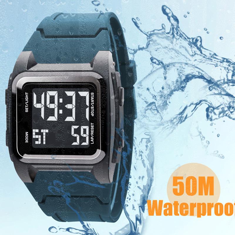 Men's Digital Watches Waterproof Men Sports Watch Luminous Clock Outdoor Running Student Kids Fitness Wristwatch