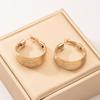 Elegant Gold C-Shaped Metal Ear Cuffs: High-End Multi-Layer Stud Earrings