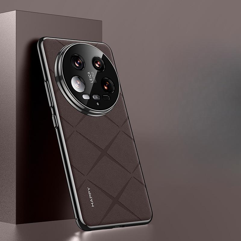 

Подходит для чехла для телефона Xiaomi 14, Однотонный кожаный Mi14ultra Бизнес Xiaomi Все включено 14 Pro Ультратонкий кожаный чехол Xiaomi 14Ultra