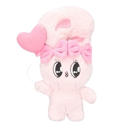 Esther Bunny Herzballon Plüschtier, 3 Typen, ca.. 25 cm (Rosa)