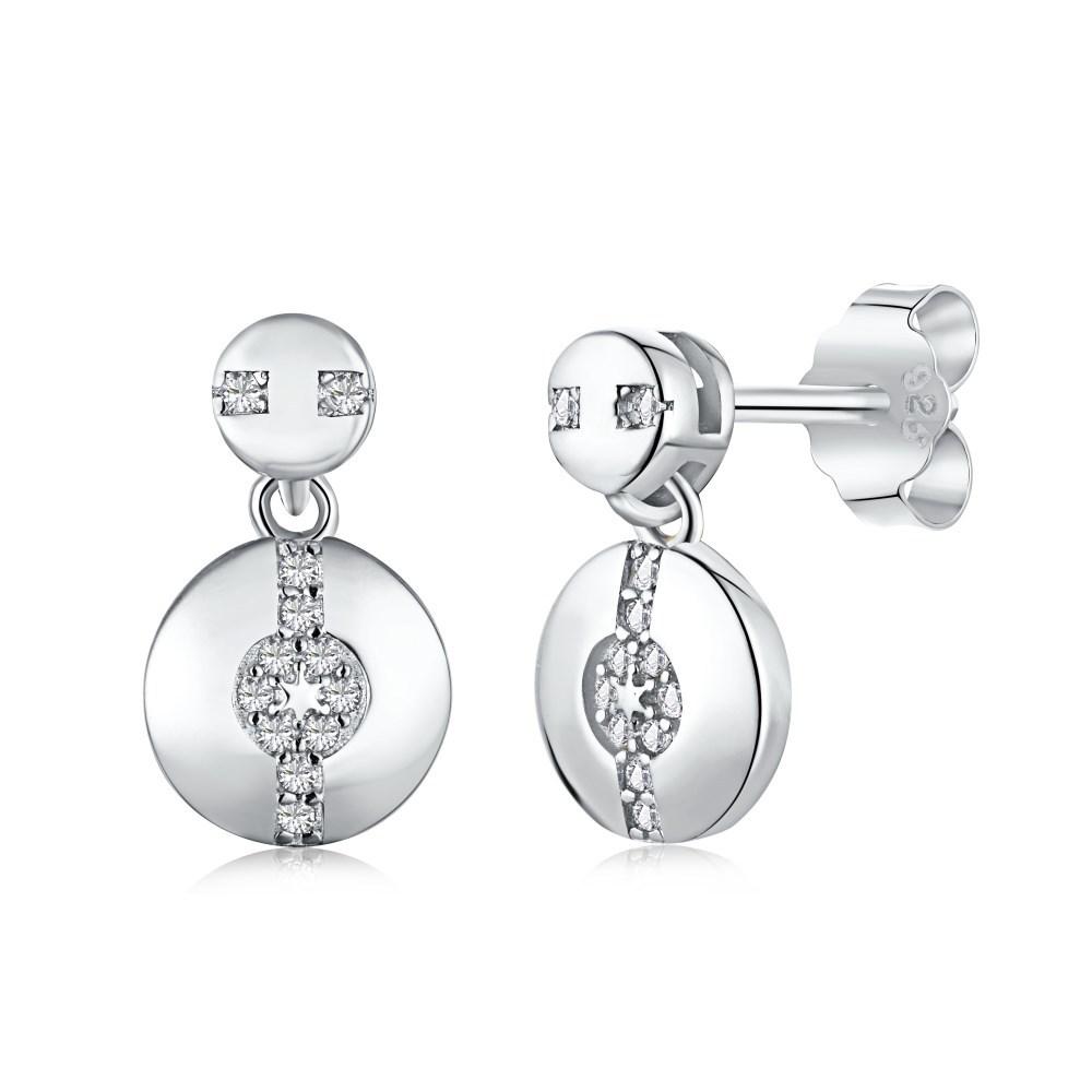 

Танциз стерлингового серебра 925 пробы циркон серьги серьги-капли для женщин подарки на свадьбу серебряный