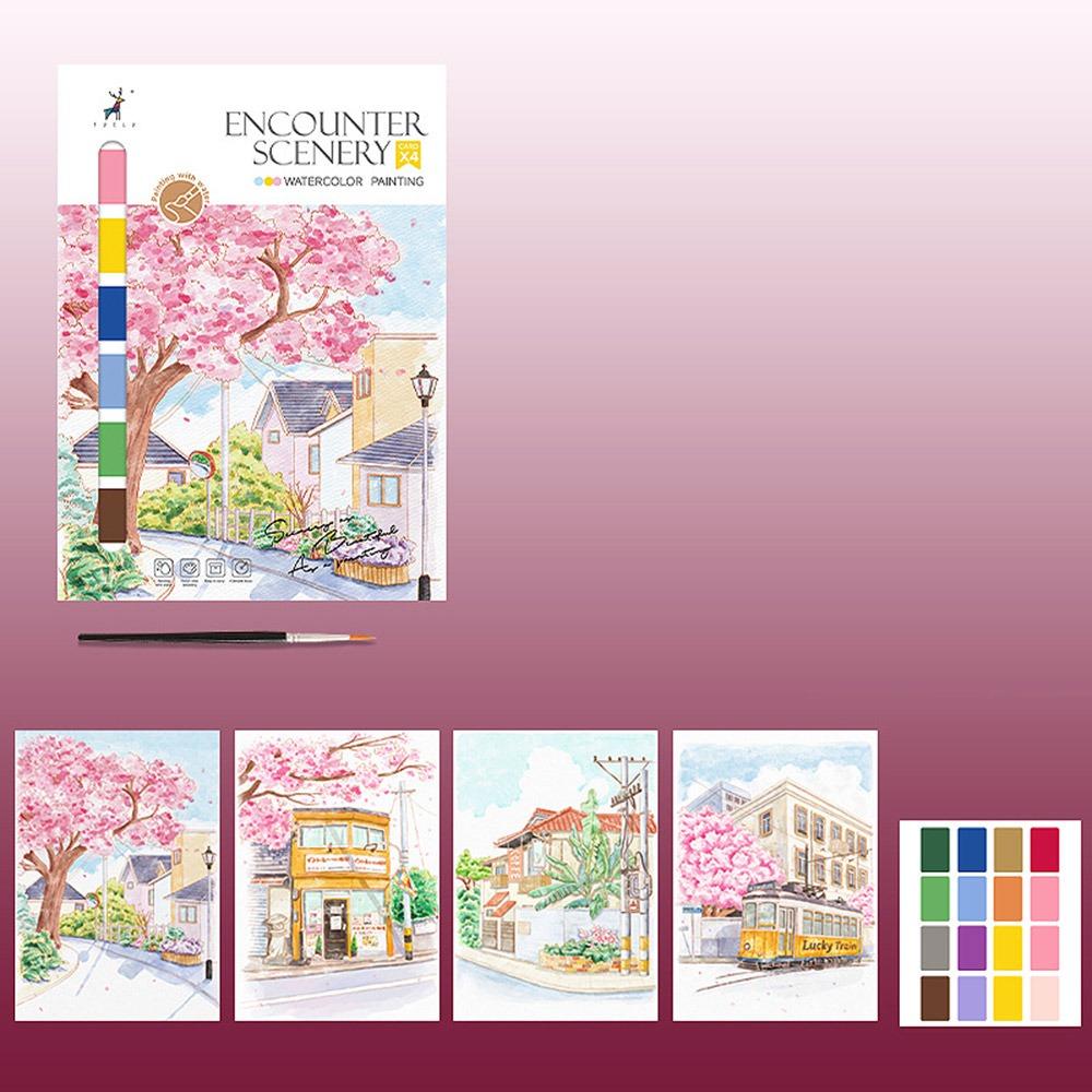 

Рождественские подарки для детей, акварельная живопись, портативная бумага для рисования, новая раскраска с граффити 4