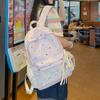 Schoolbag New High-value, Fresh, Sweet, Literary and Cute Plaid Schoolbag, Lightweight and Large-capacity Backpack for Junior and High School Students
